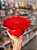 Bandeja Flower G flor com pé 1un Vermelho Só Boleiras - Imagem 1