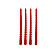 Vela Decorativa Natalina Vermelho - 4 Und - Imagem 1