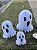 Enfeite de Papel Fantasminha Halloween 3Un - Imagem 2