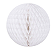 Globo Colmeia de papel tamanho GG 35cm -Branco 1Un - Imagem 1