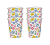 Copo de Papel Jardim De Flores 240ml 8Un - Imagem 1