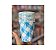 Copos de Papel Xadrez Vichy Azul Claro 240ml 8Un - Imagem 2