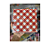 Guardanapo de Papel Xadrez Vichy Vermelho 33x32cm 20Un - Imagem 2