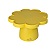 Boleira Flower Amarelo Butter 23x15cm Só Boleiras - Imagem 2