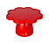Boleira Flower Vermelho 23x15cm Só Boleiras - Imagem 2