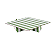 Bandeja Quadrada Listra Verde Oliva 20x20cm - Imagem 1