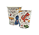 Copo Papel Dinossauros Musicais 270ml 8Un - Imagem 1