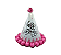 Chapéuzinho Aniversário Happy Birthday Pompom Rosa 1Un - Imagem 1