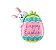 Balão Metalizado Happy Easter Ovo Páscoa Coelhinho 72x81cm 1Un - Imagem 1
