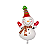 Balão Metalizado Boneco de Neve Natal 70x109cm 1Un - Imagem 1