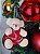 Ornamento Ursinhos Natalino Casal Natal 10cm Enfeite 2un - Imagem 3