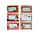 Conjunto de Adesivos Natalinos Natal De/Para 60Un - Imagem 1