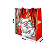 Sacola Retornavel TNT Papai Noel Natal 45x20cm 1Un - Imagem 2