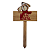 Placa Madeira Feliz Natal Urso 24Cm - Imagem 1