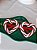 Óculos Coração Bengala Natalina Divertida Natal 1Un - Imagem 3