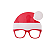 Óculos Touca Papai Noel Divertido Natal 1Un - Imagem 1