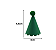 Mini Chapeuzinho Pompom Color Verde Folha 10Un - Imagem 2