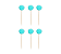 Topper Pompom (6 und) - Acqua - Imagem 1