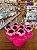 Enfeite Decorativo Garfinho Petiscos Coração Rosa 20Un - Imagem 4