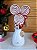 Galho Decorativo Pirulito Lollipop Vermelho/Branco Laço Natal 1Un - Imagem 5