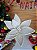 Galho Decorativo Poinsetia Off White Borda de Corda Natal 1UN - Imagem 4
