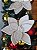Galho Decorativo Poinsetia Off White Borda de Corda Natal 1UN - Imagem 2