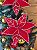 Galho Natal Poinsetia Listrada Vermelha/Branco C/ Guizo 1UN - Imagem 2