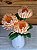 Flor Artificial Decorativa Crisantemo Salmon 54cm 1Un - Imagem 4