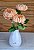 Flor Artificial Decorativa Crisantemo Salmon 54cm 1Un - Imagem 2