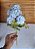 Flor Artificial Decorativa Azul Claro 38cm 1Un - Imagem 5