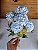 Flor Artificial Decorativa Azul Claro 38cm 1Un - Imagem 4