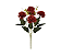 Flor Artificial Decorativa Crisantemo Vermelho Outono 30cm 1Un - Imagem 1
