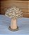 Enfeite Decorativo Cogumelo Palha Bege Bosque 15cm 1Un - Imagem 2