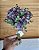 Flor Artificial Decorativa Ramalhete Hortencia Purpura 1Un - Imagem 3