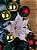 Pick Flor Poinsetia Rose Decoração Natal 27Cm - Imagem 3