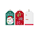 Tags Para Presentes Natal Noel Chegou 5x8cm 12UN - Imagem 1
