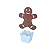 Cachepot Biscoito Natalino EVA Glitter Natal 01Un - Imagem 1