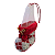 Enfeite Decorativo Natal Bota/ Meia Noel Xadrez Vermelho 1Un - Imagem 1