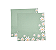 Guardanapo Papel Margarida Verde Menta 32,5x32,5cm 20Un - Imagem 1