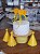 Topo de Bolo Pompom Fitilhos - Amarelo Quindim - Imagem 4