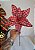 Galho Decoração Natal Poinsetia Vermelho 1Un - Imagem 3