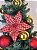 Galho Decoração Natal Poinsetia Vermelho 1Un - Imagem 2