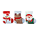 Saquinho Plástico Hermético Bota Natal Biscoito e Doces 8Un - Imagem 1