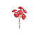 Pick Decorativo Festa Cogumelo/ Bosque Vermelho 12cm 1Un - Imagem 1