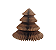 Enfeite Decorativo Árvore de Mesa de Papel N°1 Kraft 1Un - Imagem 1
