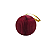 Enfeite Decorativo Bola Globo Gomo N°1 Vermelho 1Un - Imagem 1