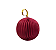 Enfeite Decorativo Bola Globo Gomo N°2 Vermelho 1Un - Imagem 1