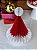 Enfeite Decorativo Papel Gorro Papai Noel Colmeia 20cm 1Un - Imagem 3