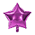 Balão Metalizado Estrela 9" 23cm - Rosa - Imagem 1