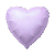 Balão Metalizado Coração 9" 23cm - Lilás Bebê - Imagem 1